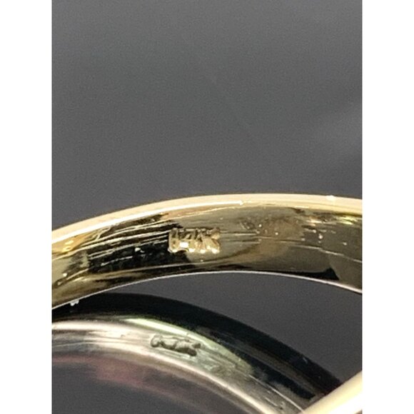 Pearl Cocktail Ring Heart Shape 14k Yellow Gold Estate Jewelry Women's Size 6.25 - Picture 10 of 14